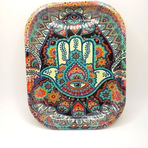 𝅺mandala Psychedelic Hand rolling tray - Picture 1 of 3